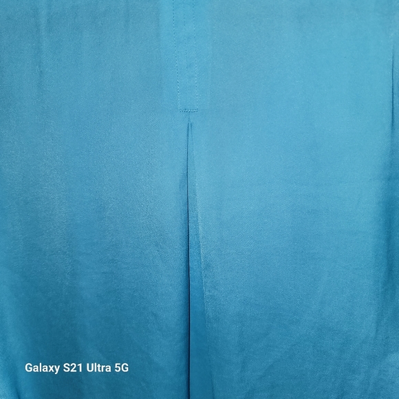 Lilly Pulitzer Everglades Tunic Long Roll Tab Sleeve Blouse Blue Size XS - Picture 3 of 9